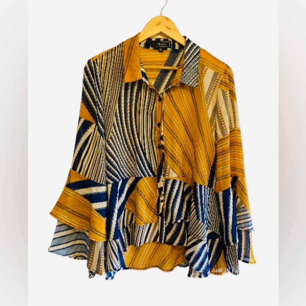Modern Boho Billowed Tunic - Picture 1 of 5